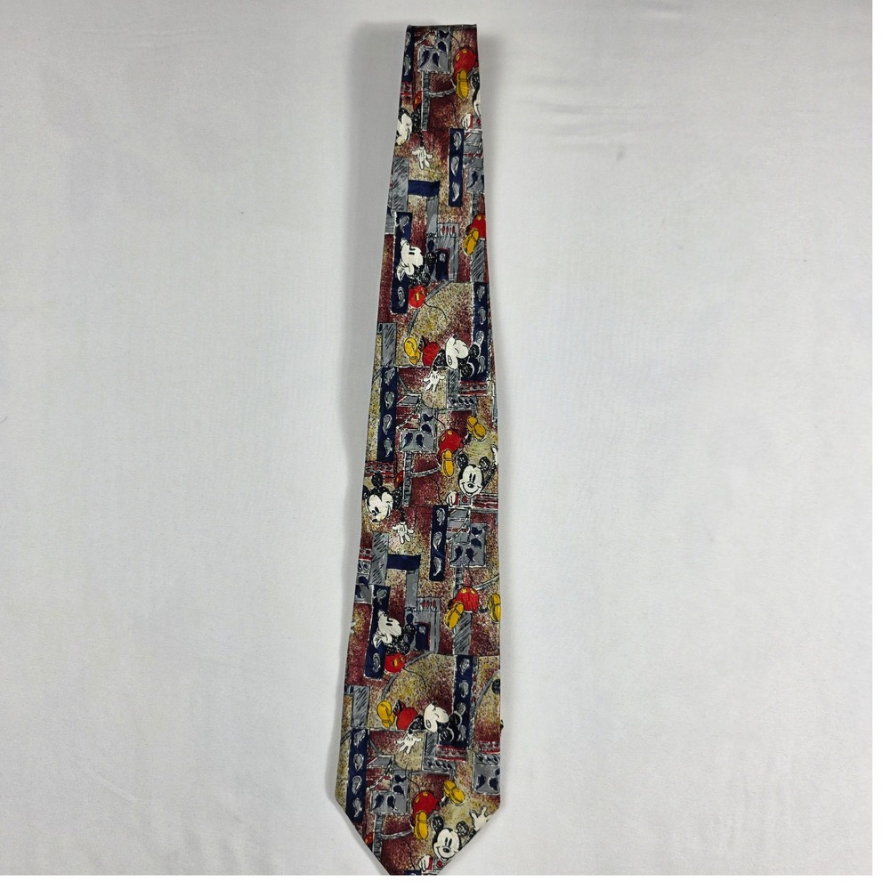 Vintage Mickey Unlimited Disney Tie Novelty Classic Character Necktie